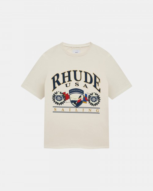 RHUDE TEE USA SAILING ICON...