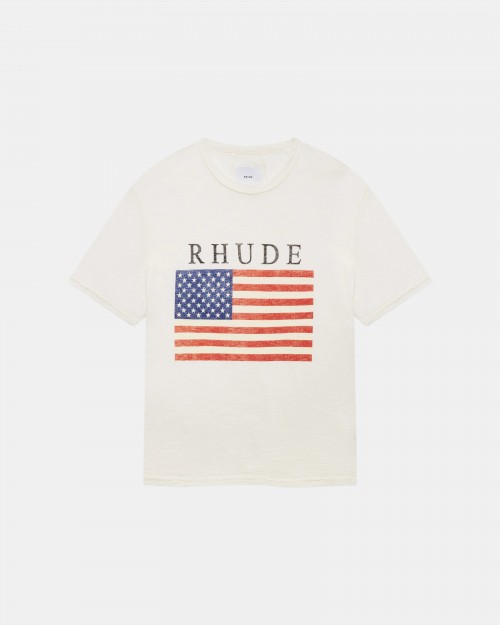 T-Shirt RHUDE USA FLAG SLUB